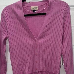 Universal Threads Cropped Cardigan - Women’s Large / Pink